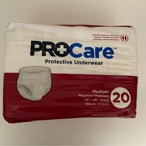 Procare disposable adult diapers Size M